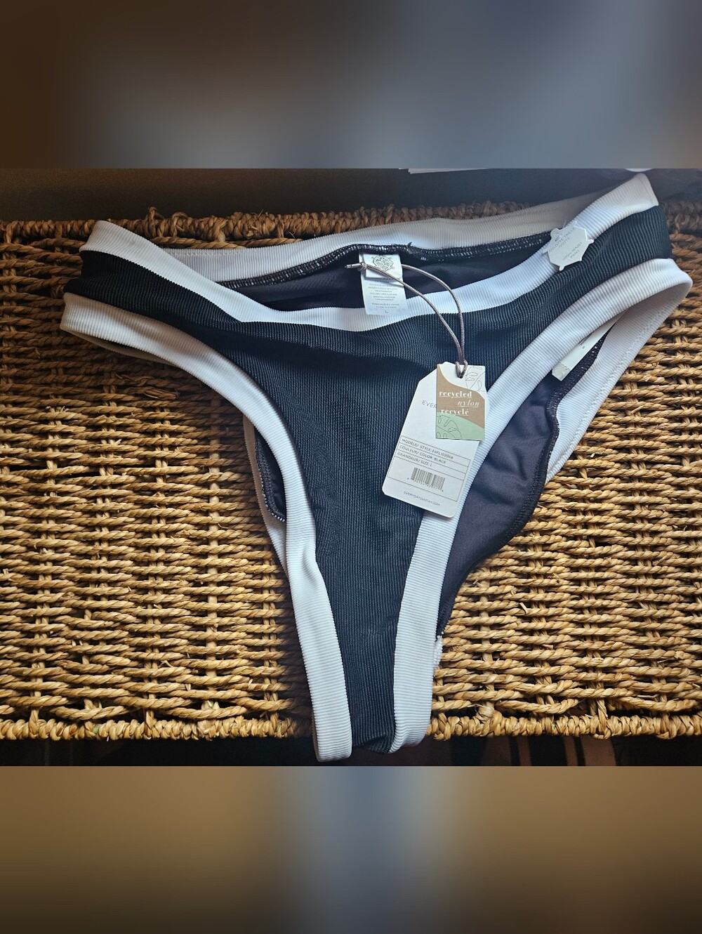 Everyday Sunday Rib Cami Bikini Bottoms, NWT